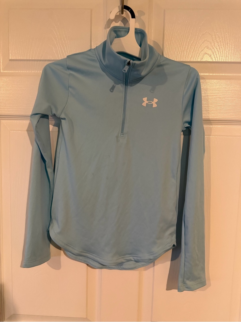 Under Armour Kid’s Light Blue 1/4 Zip Performance Top